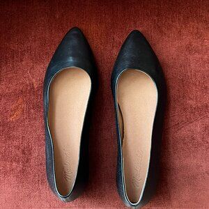 Madewell The Ruth Ballet Flat Black Pointy Toe